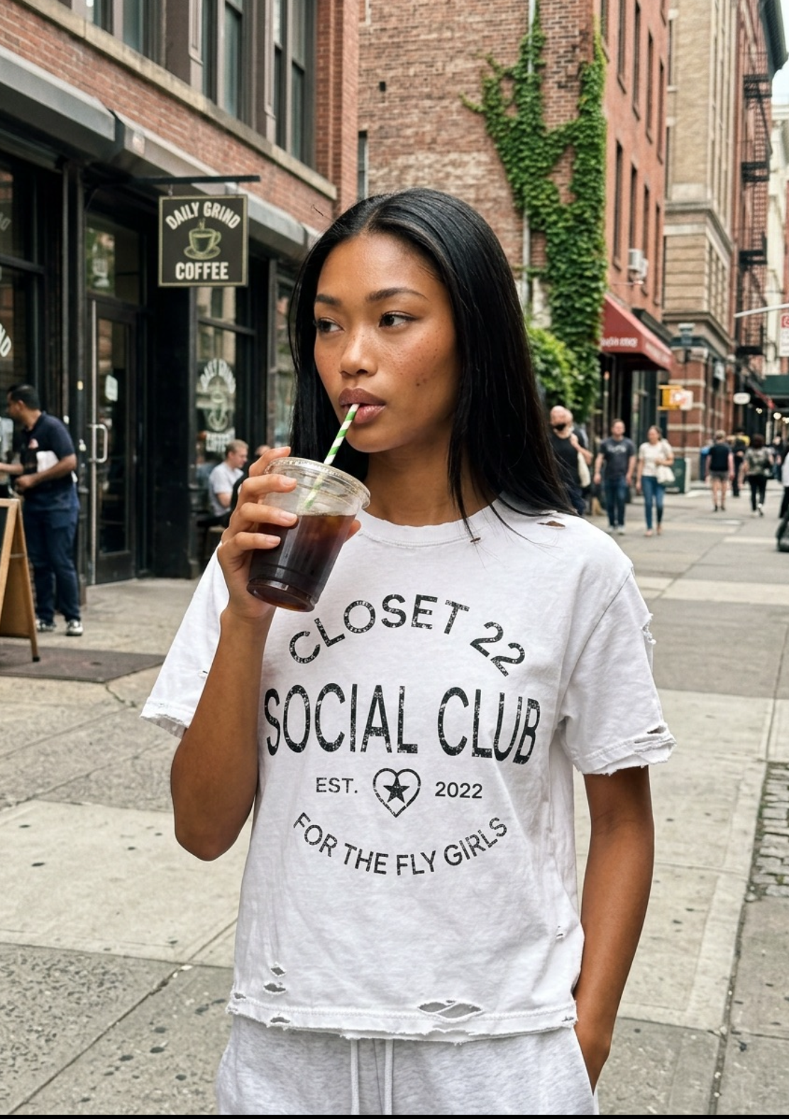 Social Club Basic Distressed Tee